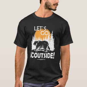 Lasst uns Scoutside Cub Master Scouting gehen T-Shirt