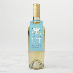 Lasst uns sehen   Funny Hanukkah Flaschenanhänger