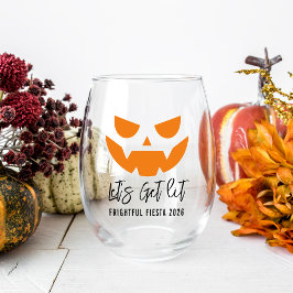 Lasst uns sehen | Jack O'Lantern Halloween-Party Weinglas Ohne Stiel
