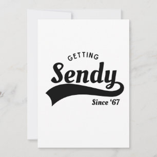 Lasst uns Sendy Mason 67 Meme Vintage bekommen Einladung