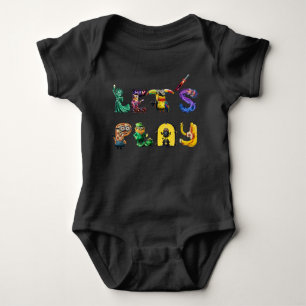 Lasst uns spielen baby strampler