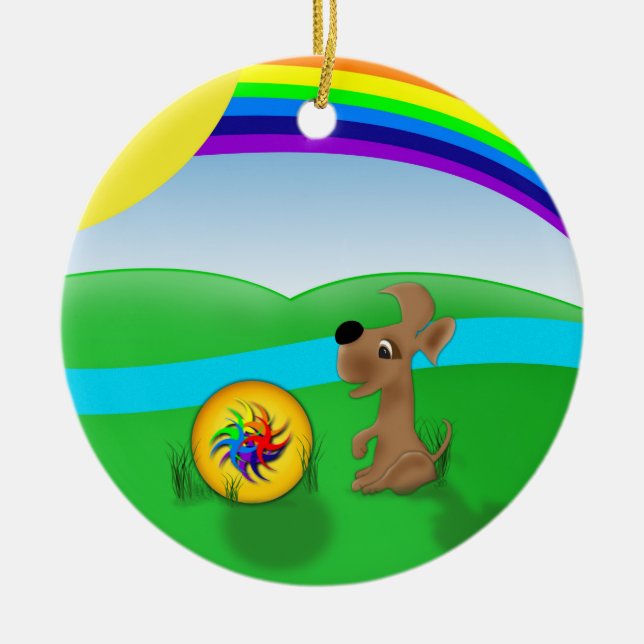 Lasst uns spielen keramik ornament (Vorne)