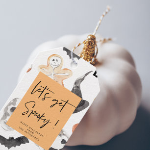 Lasst uns Spooky bekommen Halloween-Party Geschenkanhänger