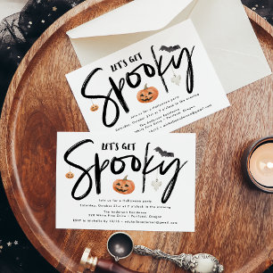 Lasst uns sprichwörtliches modernes Halloween-Part Einladung