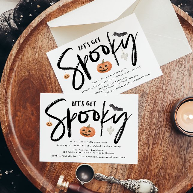 Lasst uns sprichwörtliches modernes Halloween-Part Einladung (Von Creator hochgeladen)