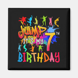 Lasst uns springen, es ist mein 7. Geburtstag Tram Magnet