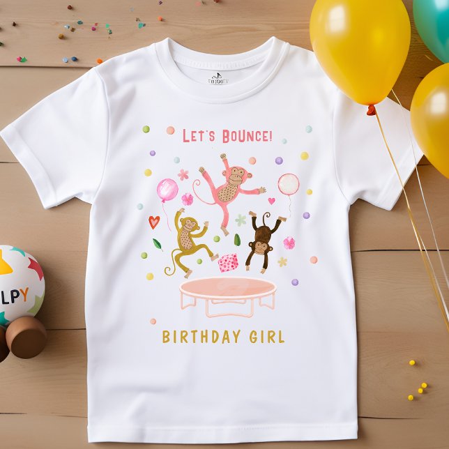Lasst uns springende Affen-Kindergeburtstag aufpra T-Shirt (Von Creator hochgeladen)