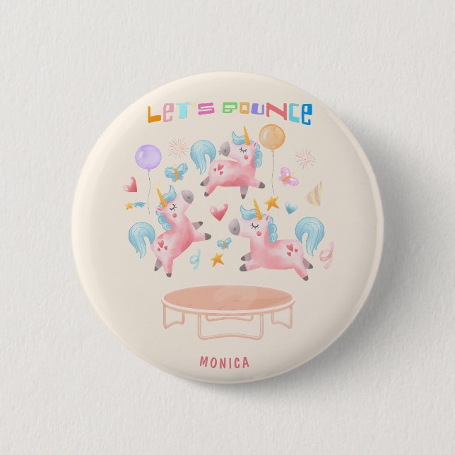 Lasst uns springende Klingeltöne abprallen Button (Vorderseite)