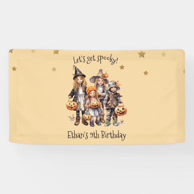 Lasst uns spucken! Kindergeburtstag-Party Banner (Horizontal)