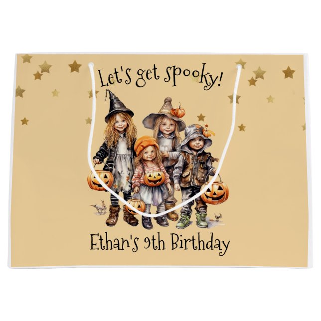 Lasst uns spucken! Kindergeburtstag-Party Große Geschenktüte (Vorderseite)