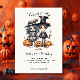 Lasst uns spucken! Spooktacular-Kindergeburtstag-P Einladung