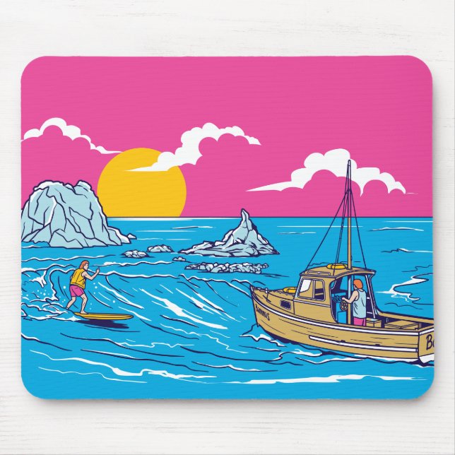 Lasst uns surfen mousepad (Vorne)
