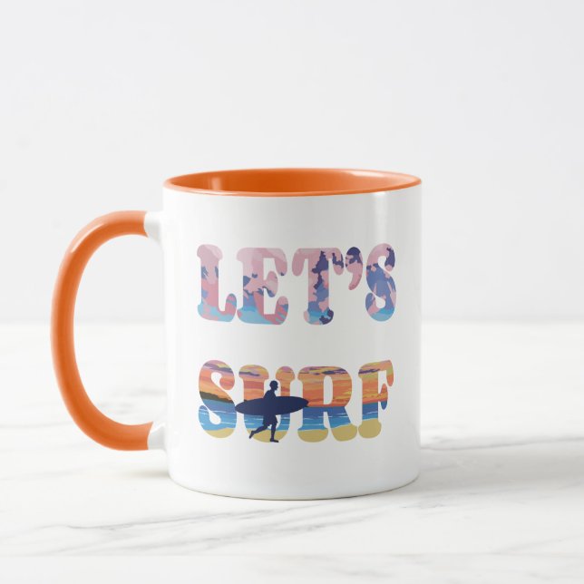 Lasst uns surfen tasse (Links)