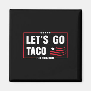 Lasst uns Taco 8647 US-Flagge 86 47 Männer Frauen Magnet