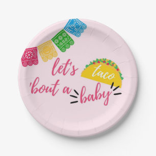 Lasst uns Taco 'Bout a Baby Fiesta Baby Shower  Pappteller