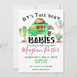 Lasst uns Taco Bout Babies Baby Dusche Einladung