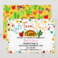 Lasst uns Taco Bout Liebe Verlobung Wedding Fiesta