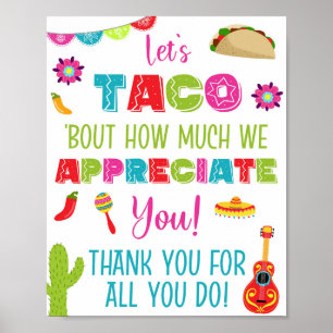 Lasst uns Taco darüber berichten, wie sehr wir es  Poster
