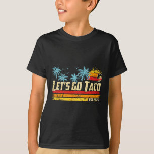 Lasst uns Taco Est 2025 Lustiger Retro-Golf von Ta T-Shirt
