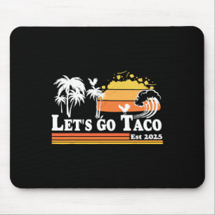 Lasst uns Taco Est 2025 Retro Hühner raus T.a.c.o  Mousepad
