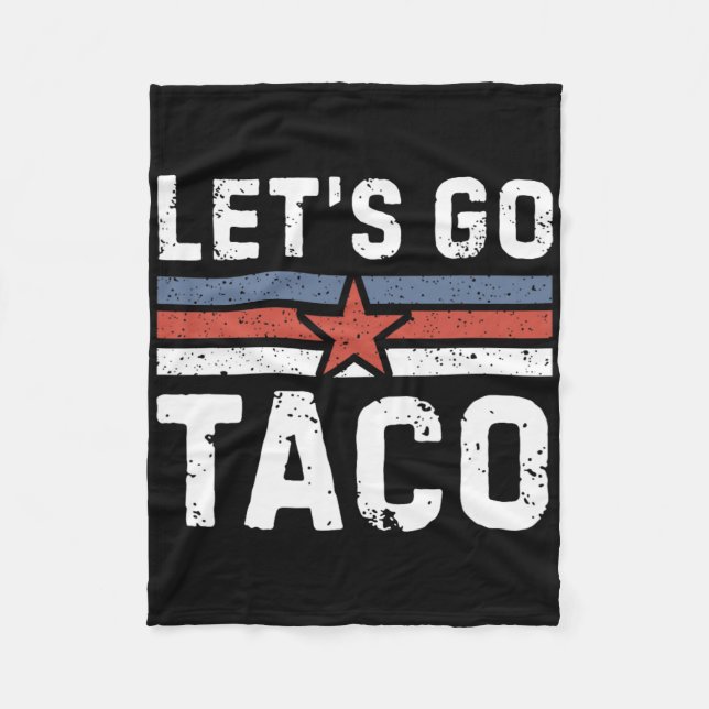 Lasst uns Taco gehen - Vintage 2  Fleecedecke (Vorderseite)