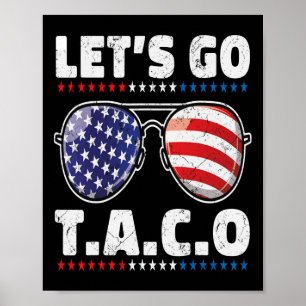 Lasst uns Taco Männer Frauen Kinder Funny Taco Ges Poster