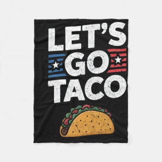 Lasst uns Taco Retro gehen Lasst uns Taco Vintage Fleecedecke