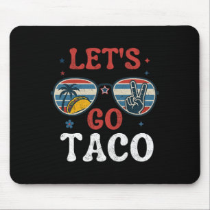 Lasst uns Taco Retro Peace Sungles Sommer Vibes ge Mousepad