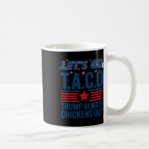 Lasst uns Taco Trump gehen, kneift immer Funny Pat Kaffeetasse