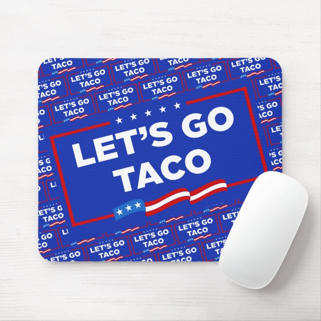 Lasst uns Taco Trump immer die Hühner aus der Sonn Mousepad (Mit Mouse)