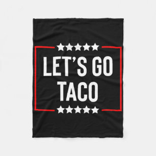 Lasst uns Taco Trump Immer Weglaufen 7  Fleecedecke