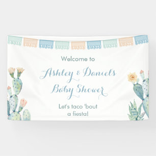 Lasst uns Taco über ein Fiesta Baby Shower Party b Banner