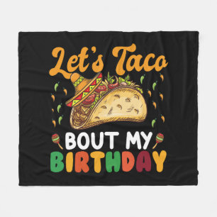 Lasst uns taco über meine Geburtstags Cinco De May Fleecedecke