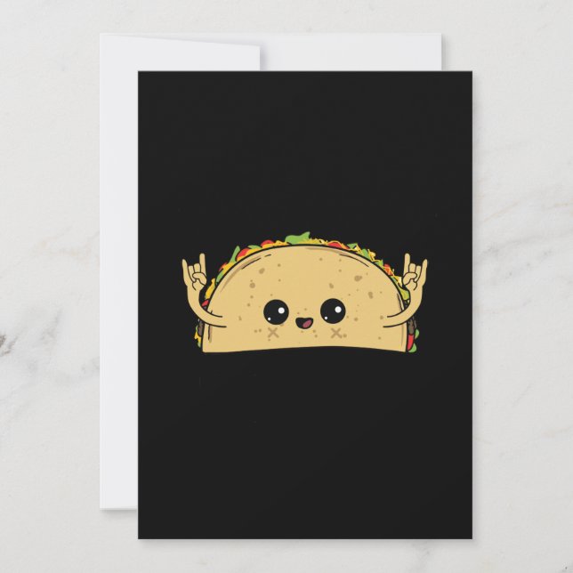 Lasst uns Taco über Taco und Niedliches Taco spiel Save The Date (Vorderseite)