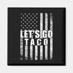 Lasst uns Taco Usa Amerikanische Flagge Lustige Mä Magnet
