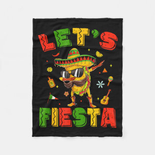 Lasst uns Tacos feiern, die am Cinco de Mayo mexik Fleecedecke