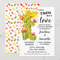 Lasst uns tako "über Liebe fiesta Paare Dusche