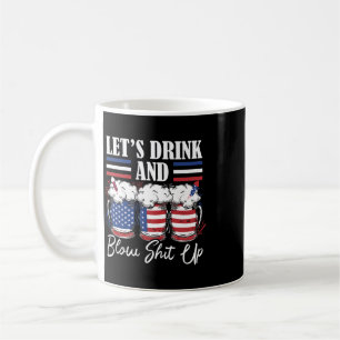 Lasst uns trinken und Feuerwerk zünden Kaffeetasse