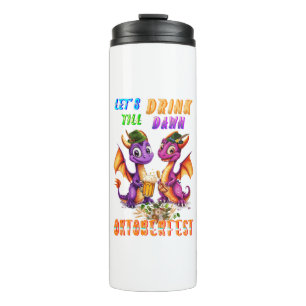 Lasst uns Trinkgeschirr bis zum Morgengrauen Oktob Thermosbecher