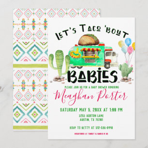 Lasst uns über Babys sprechen Baby Shower Einladung