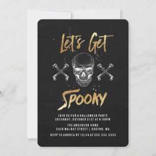 Lasst uns unbesonnen werden Halloween-Party-Einl Einladung
