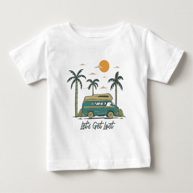 Lasst uns Van Adventure verlieren Baby T-shirt (Vorderseite)