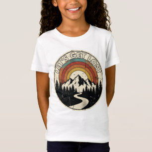 Lasst uns verlorene Retro-Bergabenteuer im Freien T-Shirt
