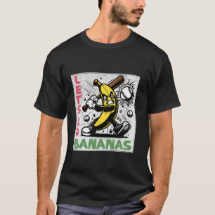 Lasst uns verrückte Bananen lustige Banane Jugend  T-Shirt