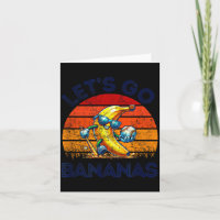 Lasst uns verrückte Bananen sein Lustige Banane