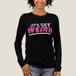 Lasst uns verrückte lustige Zitate Humor Rosa Auss Tri-Blend Shirt