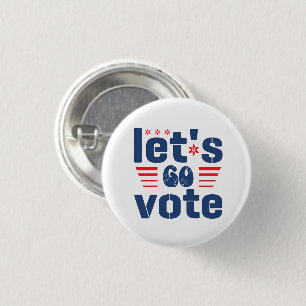 Lasst uns wählen gehen button