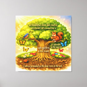 Lasst uns Wände schaffen, die deine Seele umarmen Leinwanddruck