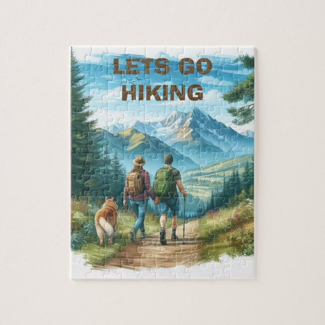 Lasst uns wandern gehen  puzzle (Vertikal)