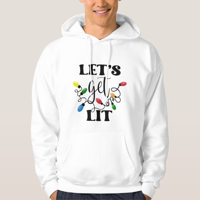 Lasst uns Weihnachten genießen Hoodie (Vorderseite)